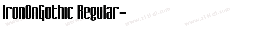 IronOnGothic Regular字体转换